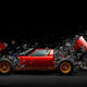 Image for article titled This Photo of an Exploding Lamborghini Will Blow Your Mind